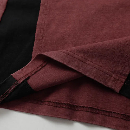 Load image into Gallery viewer, Men Vintage T-Shirt Y2K Grunge Patchwork Sport Urban Tshirt Streetwear Hip Hop Harajuku Punk Gothic Baggy Casual Cotton Top
