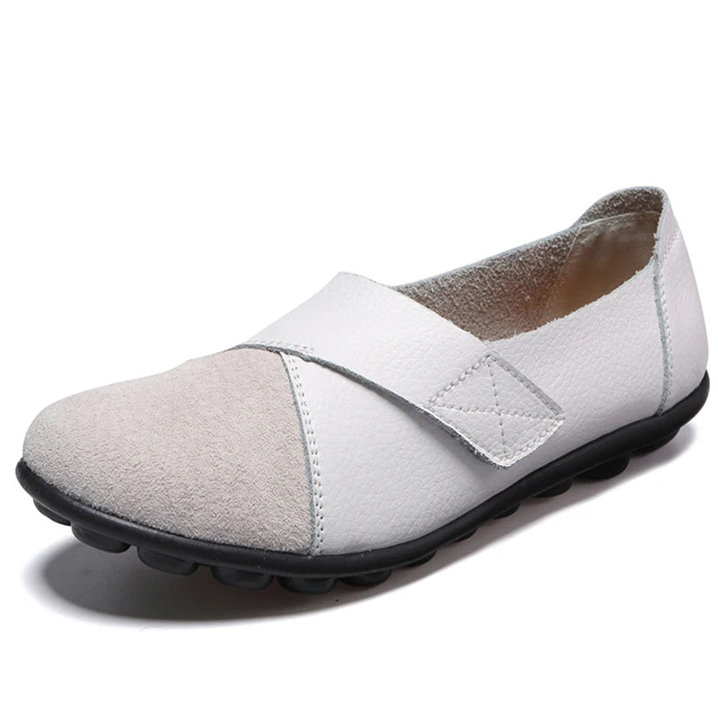 Woman Shoes Soft Leather Low Heels Shoes Women's Elegant Flats 2025 Casual Flat Shoes Women Footwear New Loafers Zapatos Mujer