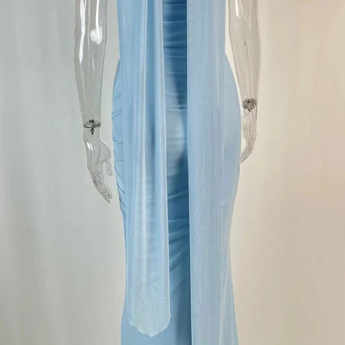 Load image into Gallery viewer, Sexy Two Pieces Sets For Women Strapless Off-shoulder Sleeveless Tops And Elegant High Waist Long Skirt Two Pieces Sets
