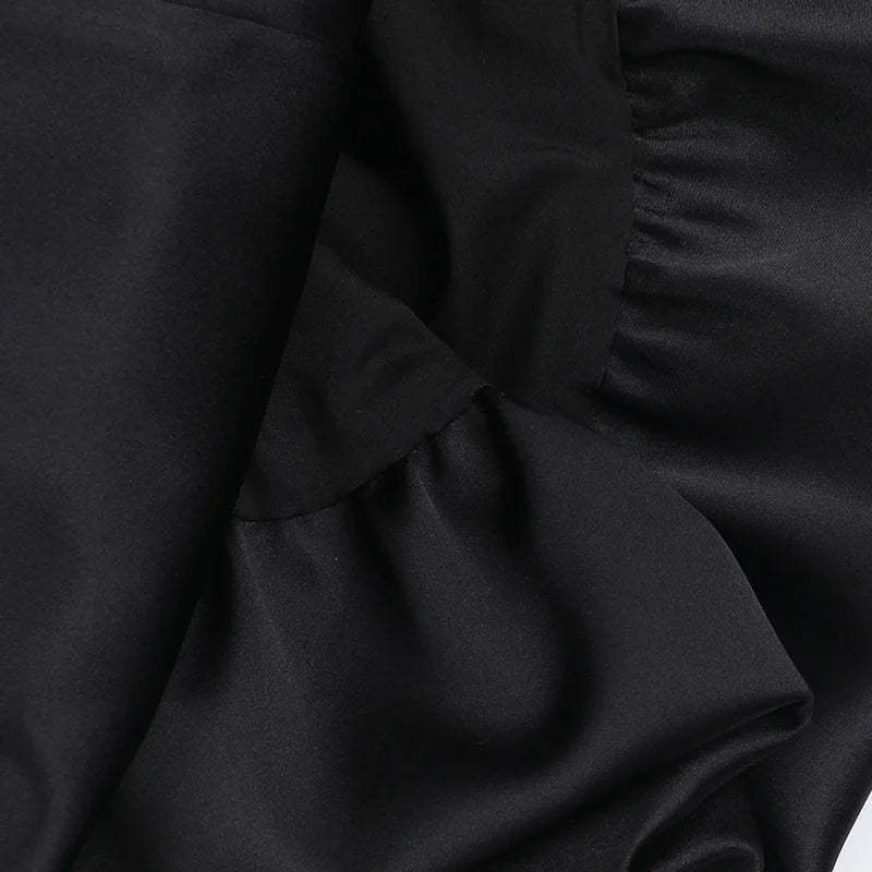 Off-shoulder Backless Sexy Mini Dress For Women Robe Fashion Solid Strapless Sleeveless A-line Slim Sexy Club Dress