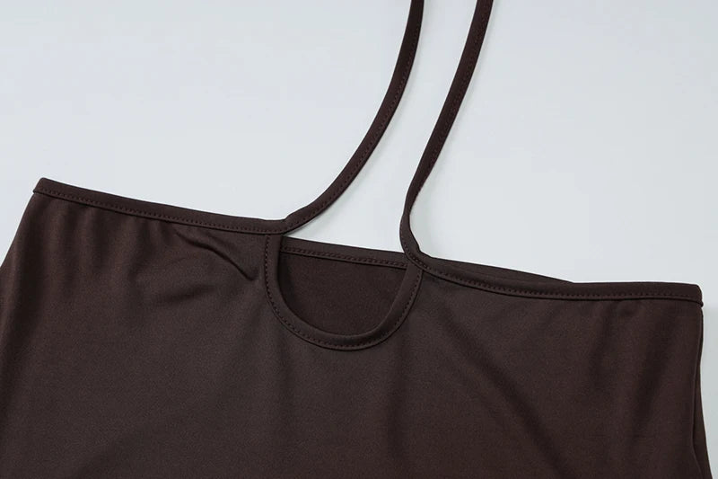 Sexy Skirt Two Pieces Sets For Women Long Sleeve Lace-up Crop Top And Long Skirt Elegant Bodycon Sexy Two Pieces Sets