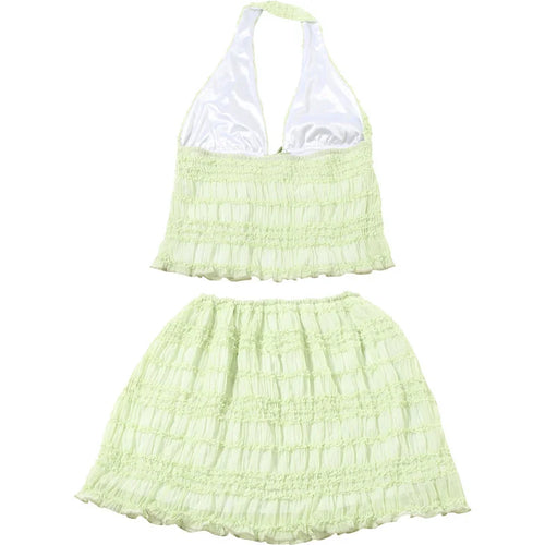Load image into Gallery viewer, Summer Fashion Skirt Two Piece Sets Women Halter Tank Tops And Hot Skirt Female Beach Club Party Sexy 2 Piece Set
