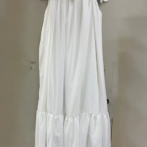 Load image into Gallery viewer, Solid Spliced Appliques Slimming Dresses For Women Slash Neck Sleeveless High Waist Temperament Dress Female New
