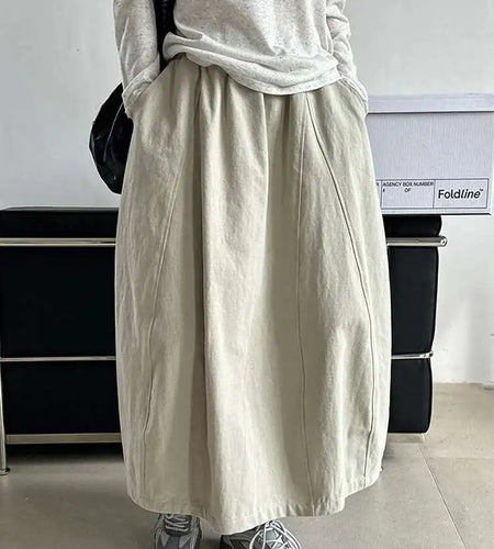 High Elastic Waist White Brief Elegant Pocket Bud Half-body Skirt Women Fashion Tide New Spring Autumn 2025 1DH9979