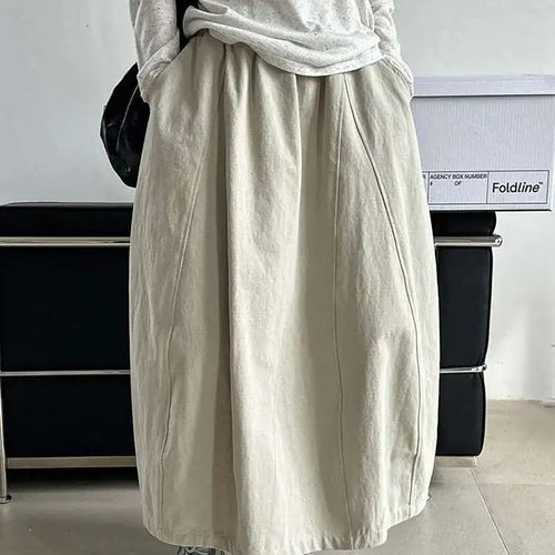 Load image into Gallery viewer, High Elastic Waist White Brief Elegant Pocket Bud Half-body Skirt Women Fashion Tide New Spring Autumn 2025 1DH9979
