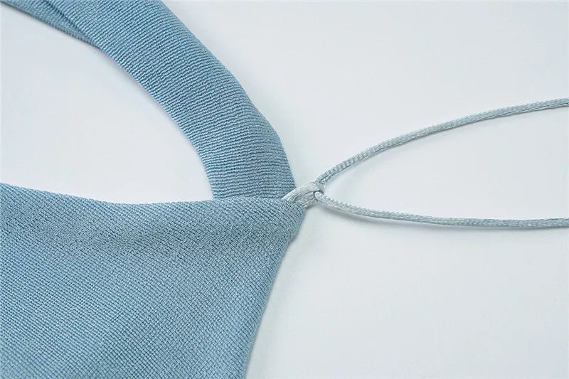 Halter Skew Collar Sexy Maxi Dress For Women Gown Hollow Out Strapless Sleeveless Backless Bodycon Club Long Dress