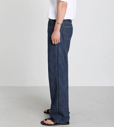 Male Jeans New Korean Loose Straight Tube High Street Trendy Casual Wide Leg Men‘s Simple Denim Pants Spring 9W1446