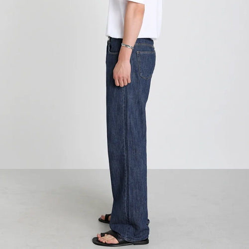 Load image into Gallery viewer, Male Jeans New Korean Loose Straight Tube High Street Trendy Casual Wide Leg Men‘s Simple Denim Pants Spring 9W1446
