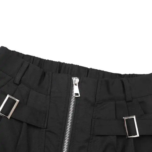 Load image into Gallery viewer, High Elastic Waist Zipper Personality Long Pants New Loose Fit Trousers Women Fashion Tide Spring Autumn 2025 CPG0752
