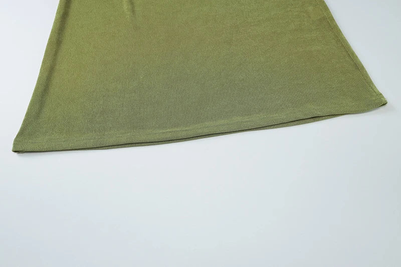 Halter Strapless Sexy Maxi Dress For Women Fashion Green Off-shoulder Backless Sleeveless Bodycon Elegant Long Dress