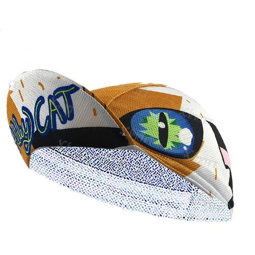 Load image into Gallery viewer, Explosive Models Polyester Cycling Cap Cat Cartoon Printing Universal Size Men and Women Outdoor Bicycle Sports Hats
