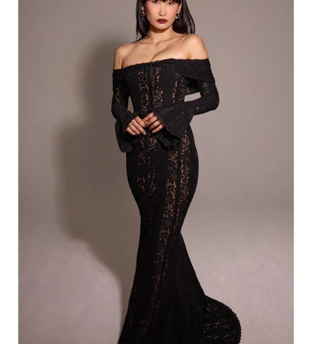 Autumn/Winter Fashion Slash Neck Sexy Tight Dress Women 2025 New Strapless High Waist Tailored Dress Party Evening Dress