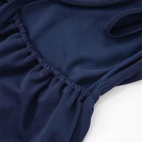 Load image into Gallery viewer, Backless Lace-up Sexy Mini Dress Women Robe Fashion O Neck Sleeveless High Waist A-line Club Party Dress Elegant
