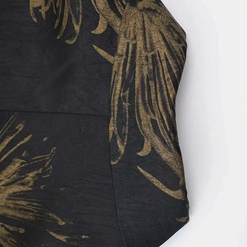 Load image into Gallery viewer, Women Black Pattern Printed Bandage Big Size Vintage Blouse New Lapel Long Sleeve Shirt Fashion Spring Autumn 2025 CPG2109
