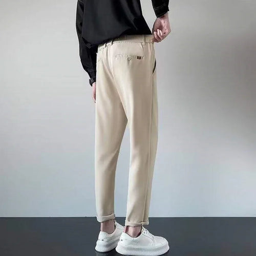 Load image into Gallery viewer, Men's Suit Long Pants Straight Leg Casual Pant Male Solid Color Bottoms Trendy New Korean Fanshionable Tide Spring 9W1211
