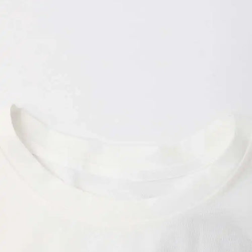 Load image into Gallery viewer, Women White Irregular Color-block Big Size T-shirt New Round Neck Short Sleeve Fashion Tide Spring Summer 2025 CPG1391
