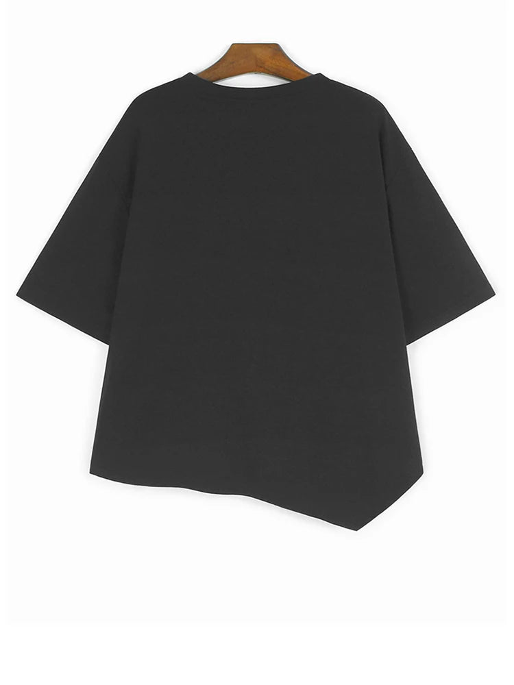 Black Dot T-shirt Hollow Out Skirt Two Pieces Suit New Round Neck Short Sleeve Women Fashion Spring Summer 2025 1DJ1100