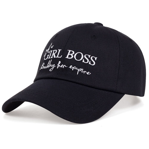 Load image into Gallery viewer, Just a GIRLS BOSS Building Her Empire Letter Embroidery Baseball Cap
