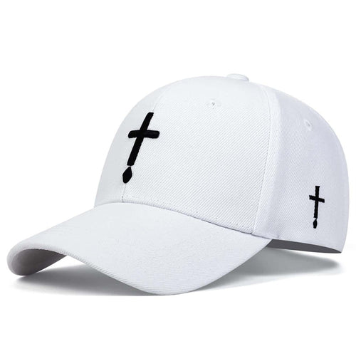 Load image into Gallery viewer, Men Women Fashion Embroidery Cross Baseball Cap Cotton Snapback Dad Hat Bone Casquette Summer Couple Hip Hop Caps
