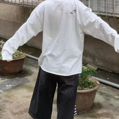 Load image into Gallery viewer, 2025 Spring White Letter Printing All Match T-shirts Harajuku Casual Loose Vintage Tops Men and Women Grunge Y2k Aesthetic Tees
