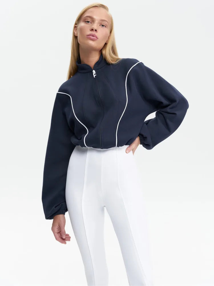 Fashion Autumn/Winter New 2025 Stretch Tight Jumpsuit Women Zipper Long Sleeve Casual Jumpsuit Outdoor Sports Rompers