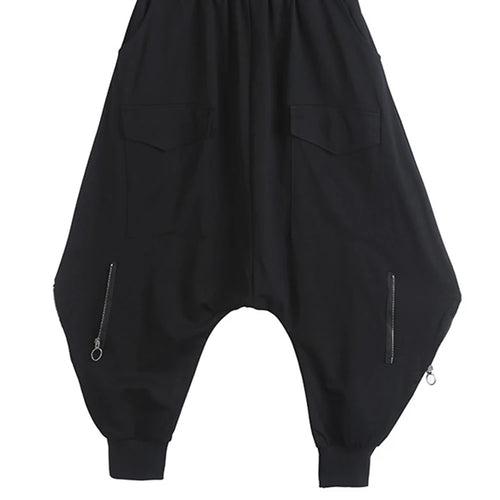 Load image into Gallery viewer, High Elastic Waist Black Brief Long Harem Trousers New Loose Fit Pants Women Fashion Tide Spring Autumn 2025 1DC778
