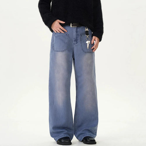 Load image into Gallery viewer, Men's Cargo Pants American Handsome Niche Solid Color Style Straight Leg Multi Pockets Trendy Male Trousers 9W1463
