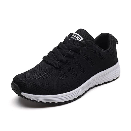 Load image into Gallery viewer, Women Casual Shoes Fashion Breathable Walking Mesh Flat Shoes Sneakers Women Gym Vulcanized Shoes White Female Footwear
