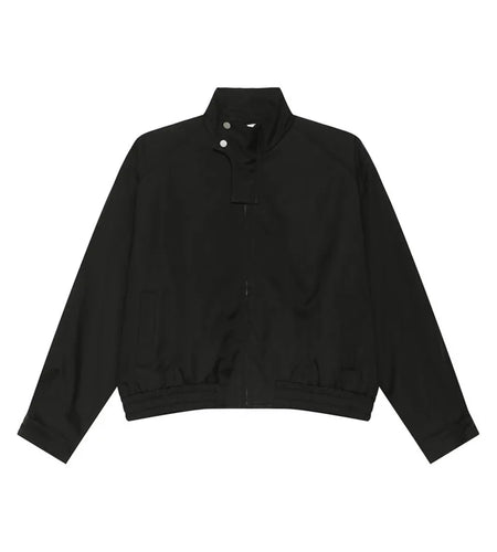 Korean Style Men's Jackets Turn-down Collar Solid Color Loose Tops Simple Autumn Male Shorts Coats Fashion Menswear 9C8726