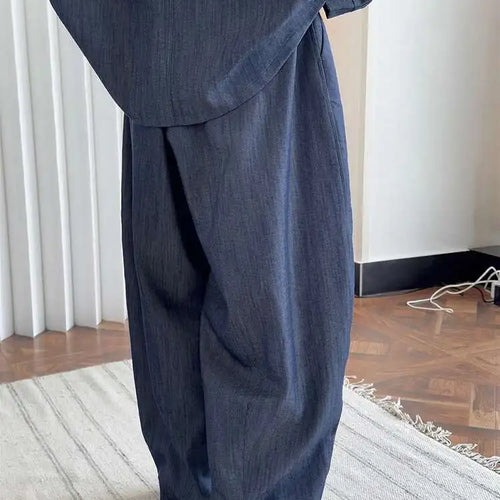 Load image into Gallery viewer, High Elastic Waist Beige Brief Casual Long Wide Leg Pants New Trousers Women Fashion Tide Spring Autumn 2025 1DJ0163
