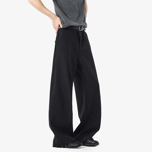 Load image into Gallery viewer, Men's Suit Pants New Korean Style Straight Leg Loose Trousers Solid Color Fashionable Design Casual Menwear Spring 9W1527
