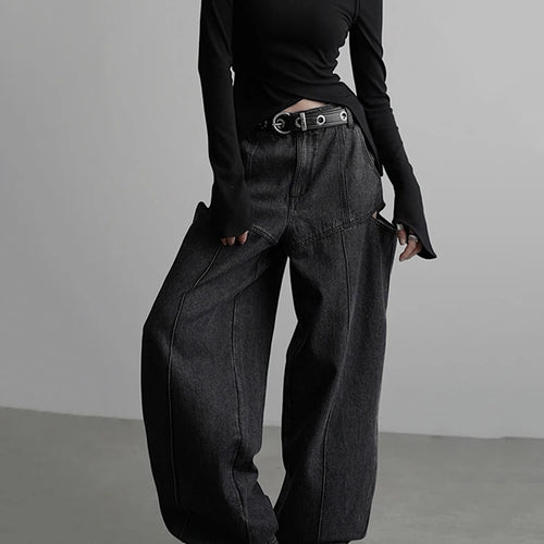 Load image into Gallery viewer, Black Irregular 3 Ways Wear Knitting Sweater O-neck Long Sleeve Women Pullovers New Fashion Spring Autumn 2025 1DH9225
