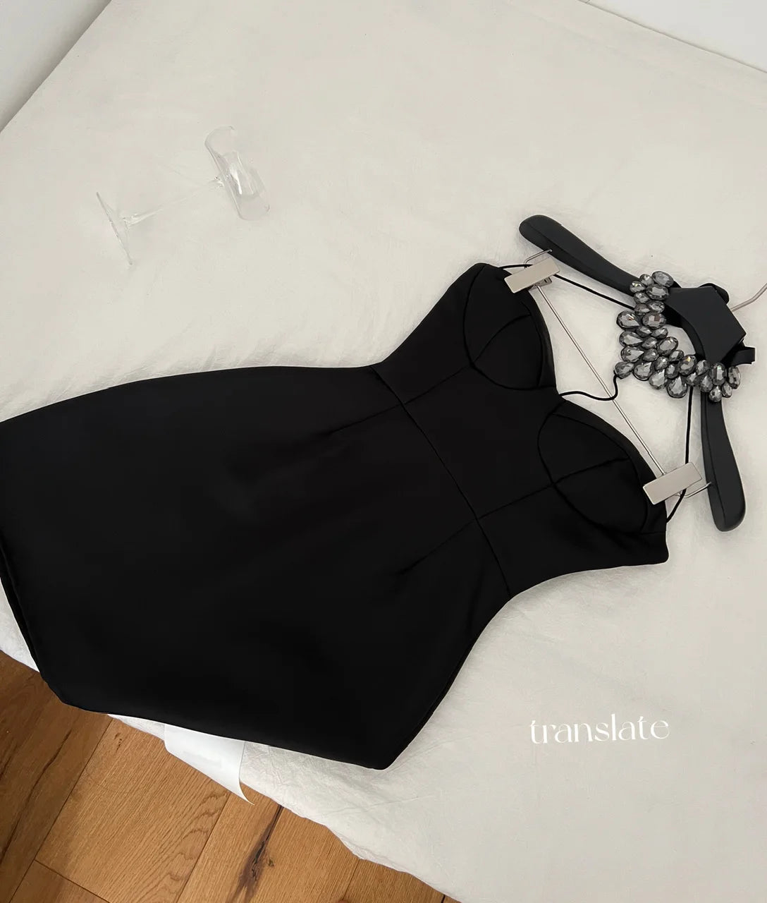 French Black Diamond Backless Halter Lace-up Short Dress Summer Red Sexy Club High Waist Elegant Sleeveless Party Evening Dress