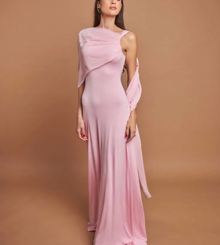 Elegant Sleeveless Patchwork Ribbon Scarf Long Dress Women Sexy Backless Irregular Party Club Evening Dress 2025 Spring