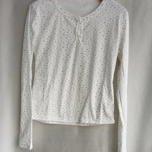 Load image into Gallery viewer, Korean Women Tshirts Long Sleeve Floral Tees 2024 Ropa Mujer Tunic O-neck Fashion T Shirts Y2k Tops Vintage Casual Sweet T-shirt
