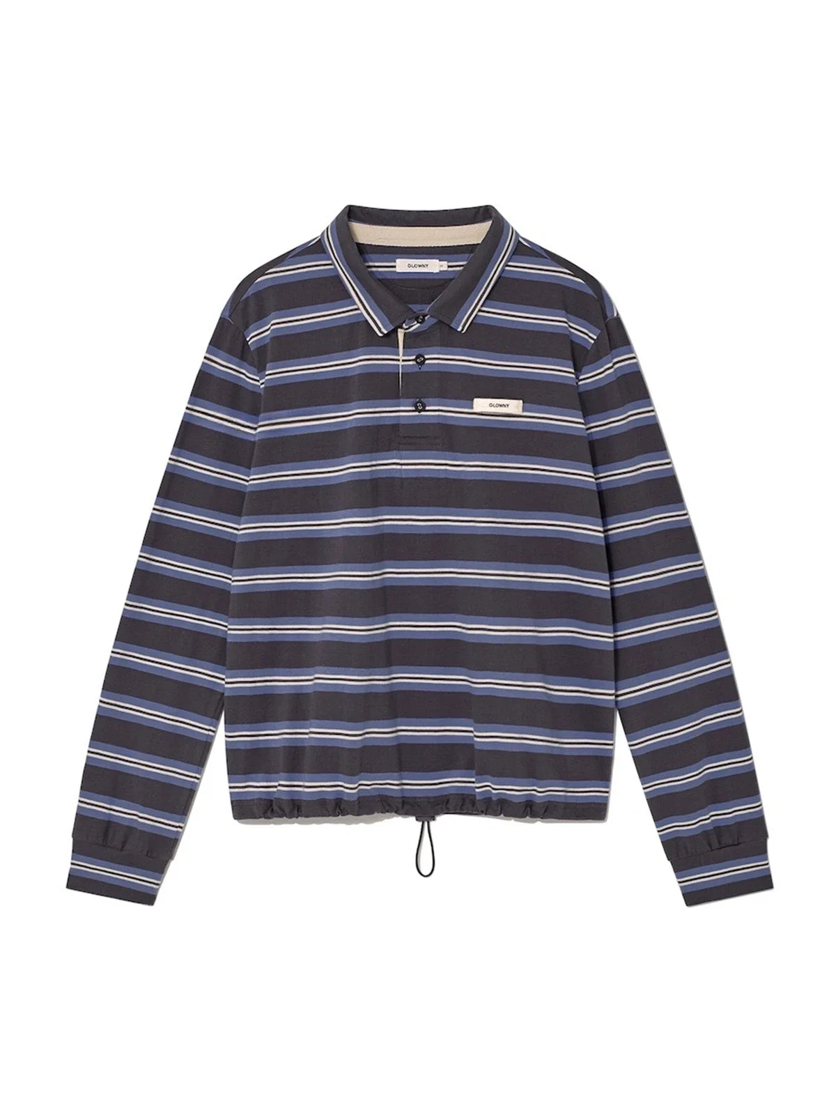 T Shirts Women Streetwear Vintage Striped Tshirts Y2k Tops Fashion Casual Tees Drawstring Loose Camisetas Korean T-shirt