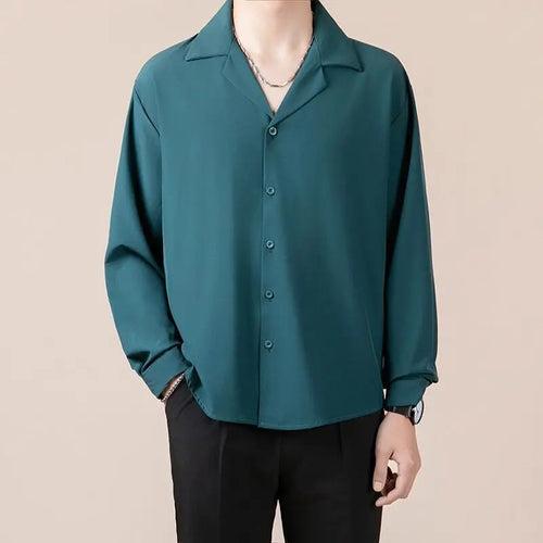 Load image into Gallery viewer, Male Shirts Spring Autumn Tide Loose Casual Style Men's Long Sleeved Turn-down Collar New Fashionable Shirts 9W120501
