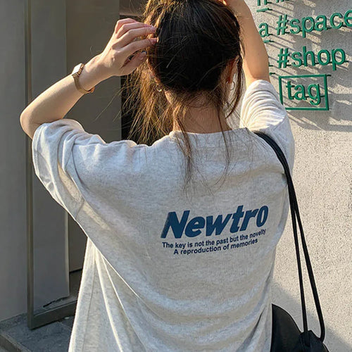 Load image into Gallery viewer, Loose Harajuku T shirts for Women Summer New Fashion Female T-shirt Korean Cool White Red Black Yellow Letter Tops M-XL
