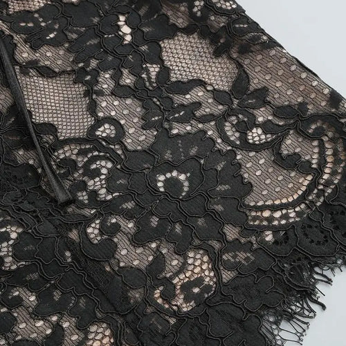 Load image into Gallery viewer, Elegant Lace Strapless Sexy Mini Dress For Women Fashion Off-shoulder Irregular Ruched Bodycon Night Club Party Dress
