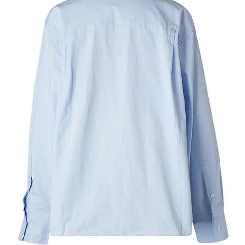 Load image into Gallery viewer, Women Blue Brief Shaped Big Size Casual Blouse New Lapel Long Sleeve Shirt Fashion Tide Spring Autumn 2025 CPG2742
