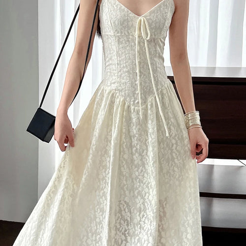 Load image into Gallery viewer, Women Green Printed Bandage Long Spaghetti Strap Dress New V-Neck Sleeveless Fashion Tide Spring Summer 2025 1DJ1311
