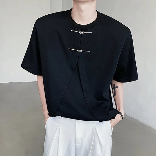 Load image into Gallery viewer, Summer Niche Style Men&#39;s Casual T-shirts Round Neck Short Sleeve Loose Male Tees Should Pad New Fashion Tide 9C6246
