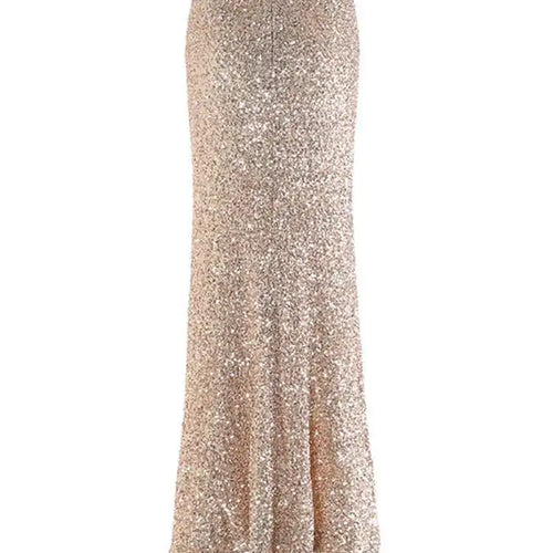 Load image into Gallery viewer, High Elastic Waist Khaki Sequins Elegant Long Party Half-body Skirt Women Fashion Tide New Spring Autumn 2025 1DH9406
