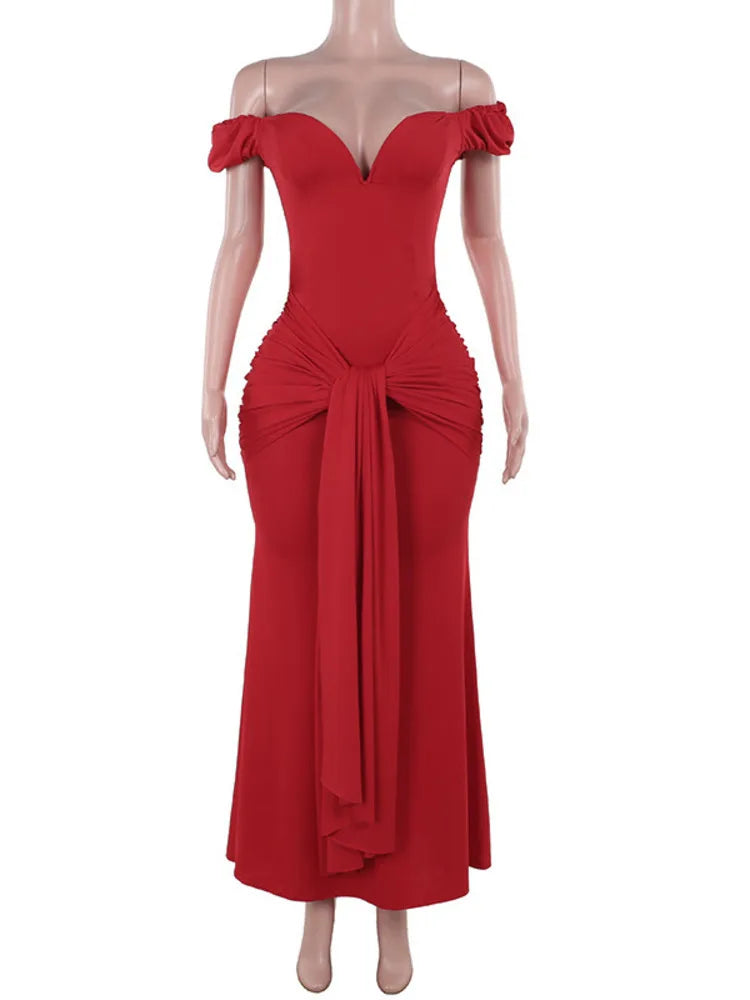 Elegant Sleeveless Bodycon Party Club Evening Dress Women Sexy Deep V Backless Vestido Spring New 2025 Female Long Dress