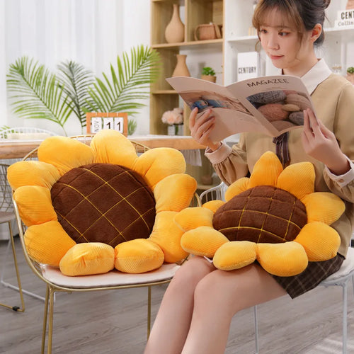 Load image into Gallery viewer, 40cm Kawaii Sunflower Plush Pillow Cushion Soft Sunflower Plant Mat Stuffed Sofa Bed Sleeping Back Cushion Decor Gifts
