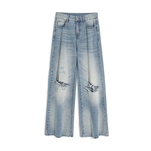 Load image into Gallery viewer, Men&#39;s Jeans New Summer American Style Hole Design Distressed Cat Beard Trendy Gradient Color Male Casual Trousers 9W1806
