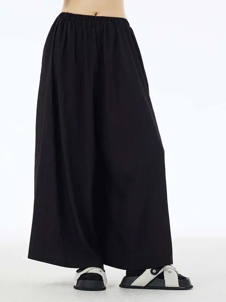 High Elastic Waist Khaki Brief Long Wide Leg Casual Pants New Trousers Women Fashion Tide Spring Autumn 2025 1DH6203