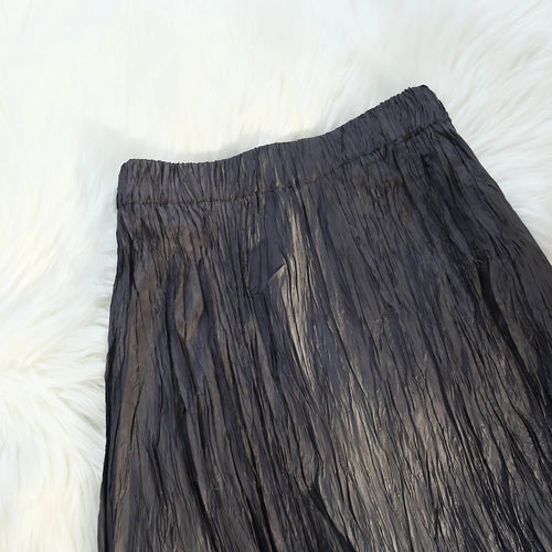 Load image into Gallery viewer, Women Elastic Waist Half Length Skirt Summer Solid Pleated Midi Vintage Sexy Club Skirts Fashion Romantic Simplicity Ladies Boho
