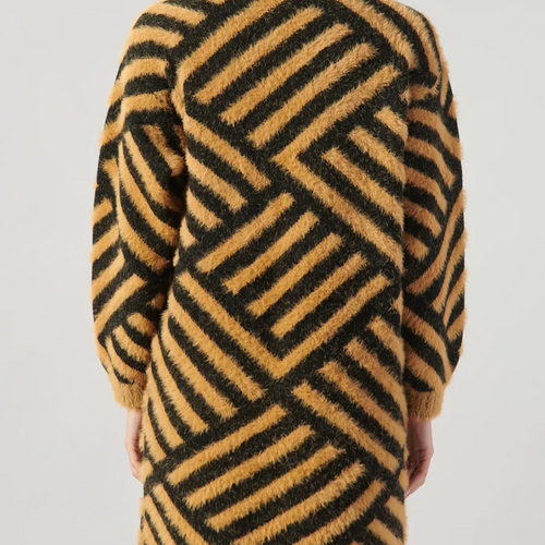 Load image into Gallery viewer, Hit Color Spliced Striped Fashion Sweaters for Women Round Neck Long Sleeves Casual Long Sweater Female Clothing New
