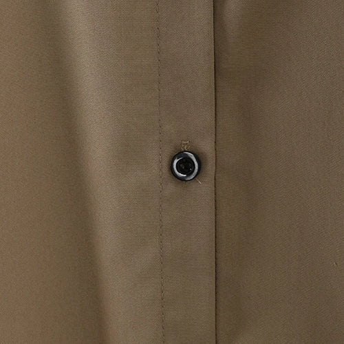 Load image into Gallery viewer, Women Khaki Irregular Back Long Elegant Big Size Blouse New Lapel Long Sleeve Shirt Fashion Tide Spring Autumn 2025 2Q1236
